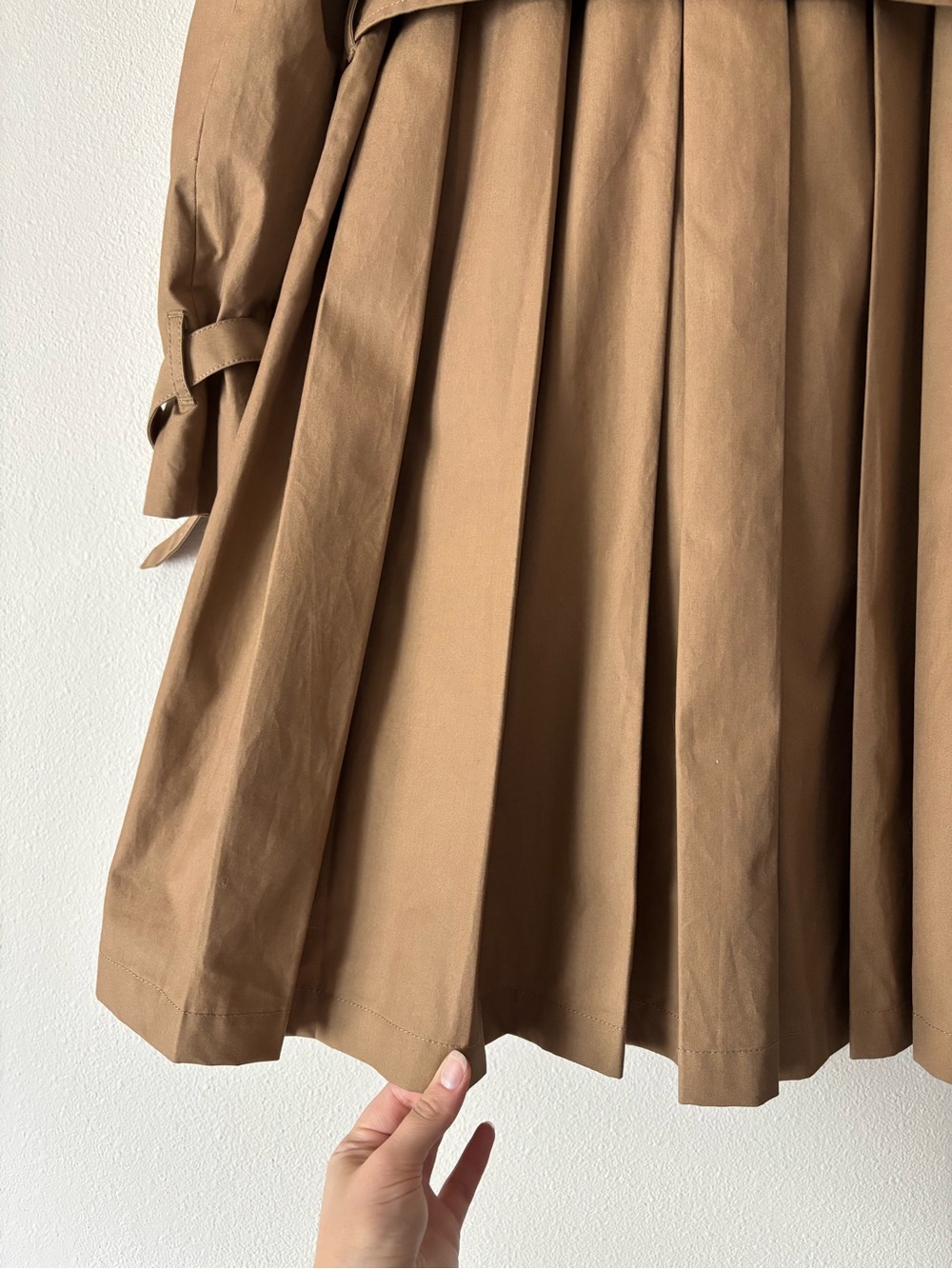 J. Crew Iconic Classic Tan Trench Coat Belted Double-Breasted Fall Jacket Size 6 - Picture 5 of 8